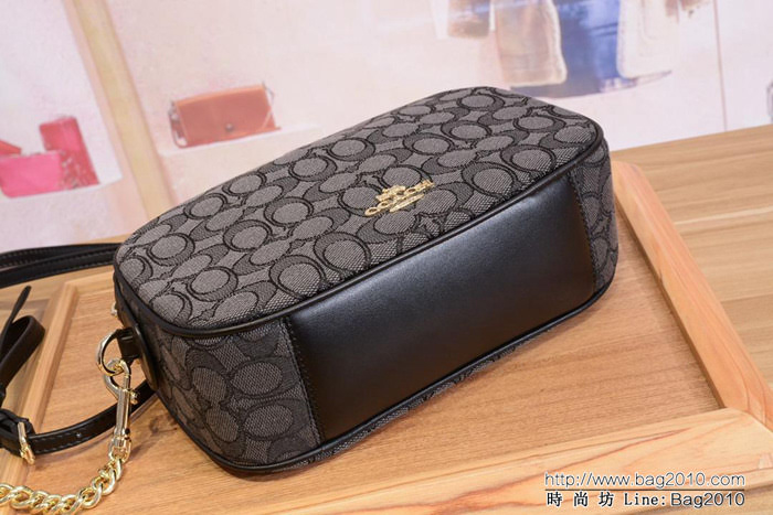 COACH蔻馳 F28959 新款帆布小方包 相機包 超級百搭 女士單肩斜跨包  Chz1260
